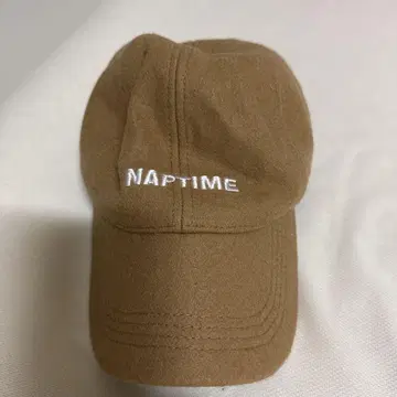 NAPTIME 자수 야구 모자 브라운