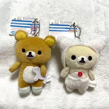 코리락쿠마 리락쿠마 봉제 인형 마스코트 키링 묶음 판매