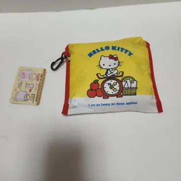 산리오 헬로키티 포켓 부착 에코백