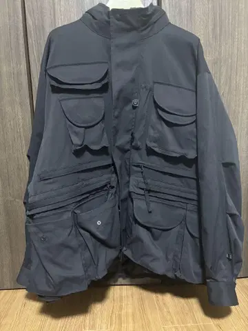 블랙 다기능 자켓