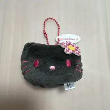 헬로키티 봉제 인형 키링 그레이