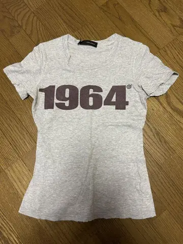 DSQUARED2 1964 프린트 티셔츠 그레이