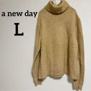 a new day ( L ) 터틀넥 니트 베이지