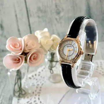 [ 레어 ] agete 아가트 손목시계 앤티크풍 쉘 솔라