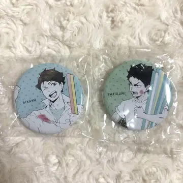 하이큐 오이카와 토오루 이와이즈미 하지메 캔뱃지 페인트 수트