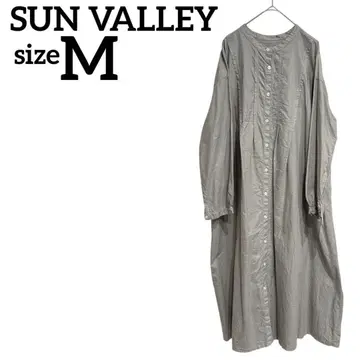 SUN VALLEY 선밸리 [ M ] 셔츠 원피스 긴팔 그레이