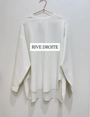 RIVE DROITE 화이트 긴팔 티셔츠