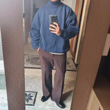 90s TULTEX 터틀넥 맨투맨 네이비