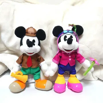 미키 미니 앰버서더 호텔 인형 배지 세트