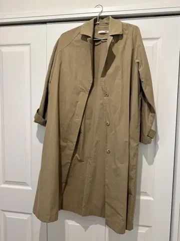 evam eva 베이지 트렌치코트 롱 기장