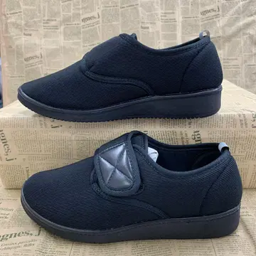 새상품 남성용 26.0cm 경량 벨크로 테이프 재활 신발 블랙 1354