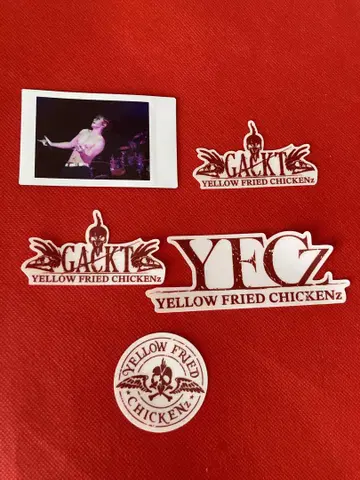 GACKT YELLOW FRIED CHICKEN YFC 스티커 폴라로이드