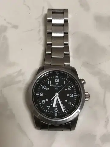SEIKO AGS 자동 와인딩 손목시계 블랙 정크