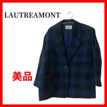 LAUTREAMONT 로트레아몽 울 자켓 체크 무늬 B1224