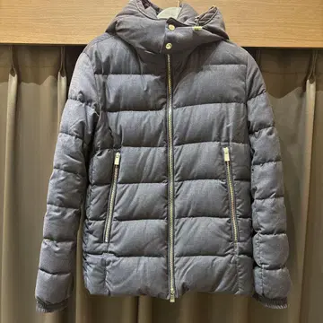 TATRAS 후드 부착 R 라인 다운 자켓 네이비
