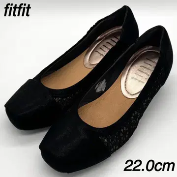 fitfit 22cm 가죽 레이스 스퀘어토 심플 블랙