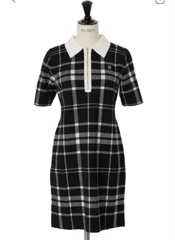 her lip to Trois Logo Knit Mini Dress