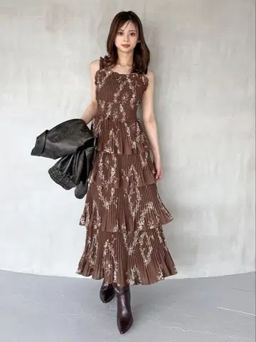SNIDEL 원피스 셀포드 프레이 아이디 미슈마슈