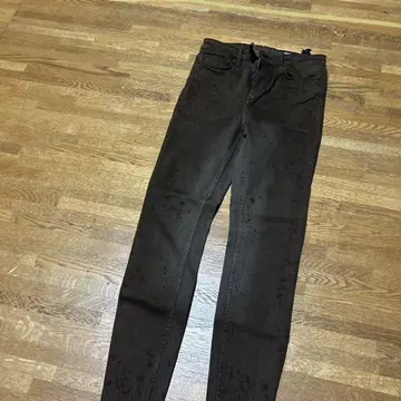 ZARA 다크 브라운 스키니 데님 EUR 38