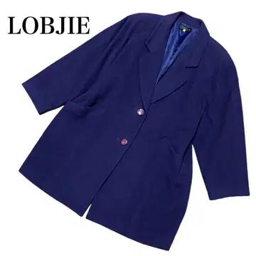 [ LOBJIE ] 여성용 아우터 롱 코트 캐시미어 혼방 쇼와 레트로