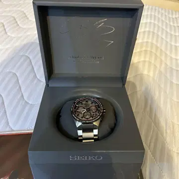 SEIKO 쿼츠 손목시계 블랙/실버 오타니 모델