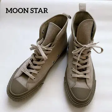 MOON STAR / 문스타 하이컷 스니커즈 베이지 24.0
