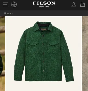 필슨 매키노 울 잭 셔츠 XL