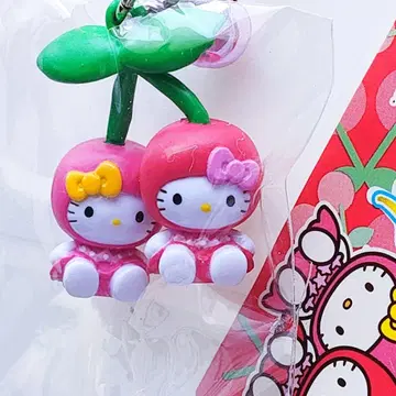 야마가타 한정판 체리 지역 한정 키티 미미이 끈 장식 방울 키링