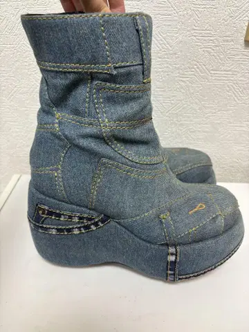 Jeffrey Campbell 데님 통굽 부츠