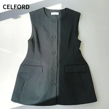 컨디션 최상 셀 CELFORD 페플럼 셋업 베스트만 세레모니 b