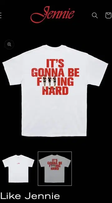Like Jennie Statement Tee Red