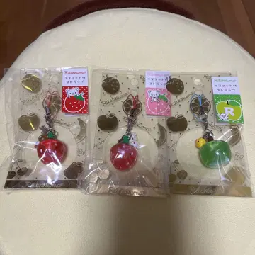 리락쿠마 마스코트 부착 스트랩 3개 세트