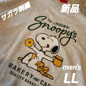 새상품 SNOOPY 스누피 트레이닝복 맨투맨 LL 사가라 자수