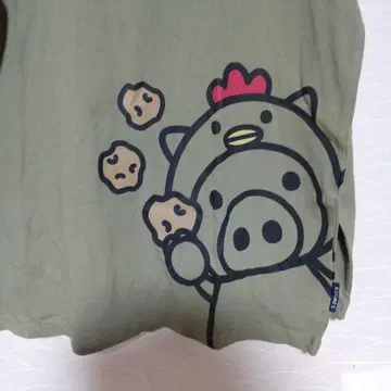 새상품! 드럭 스토어즈 치킨 셔츠 F 긴팔 카키색