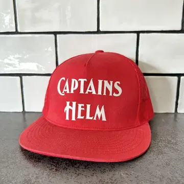 CAPTAINS HELM 빨간색 로고 메쉬 캡