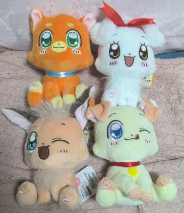 푹푹 천연 해수욕장 란바반 앉은 봉제 인형 마스코트 전 4종