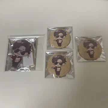 스트그라 우체국 콜라보 굿즈 히게노 타케라 아크릴 스탠드 캔뱃지 세트
