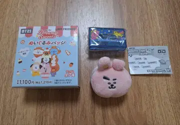 BT21 인형 배지 Dreamy Sweets 훼미리마트 COOKY