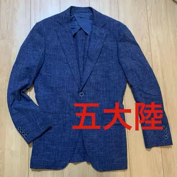 고타이리쿠 린넨 혼방 린넨 울 소재 테일러드 자켓 A6