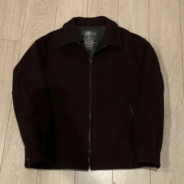 깔끔한/구제 의류/다크 브라운 더블 지퍼 자켓