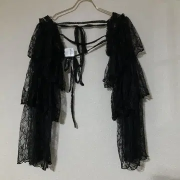 jouetie 레이스 볼레로 가디건 블랙