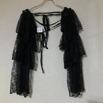 jouetie 레이스 볼레로 가디건 블랙