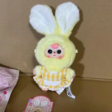 베이비 쓰리 버니 비닐 봉제 인형