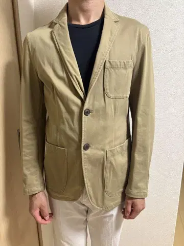 THE SHOP TK 테일러드 자켓 남성용 올리브색
