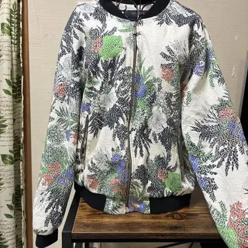 ZARA BASIC 꽃무늬 블루종
