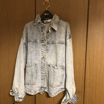 ZARA 라이트 블루 데님 자켓 M 미사용
