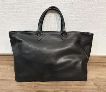 오로비안코 가죽 토트 블랙