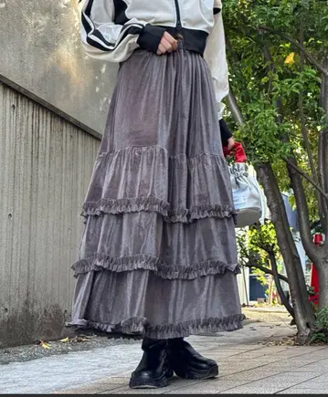 CIAOPANIC [WEB 한정판] 벨로아 튤 캉캉 스커트