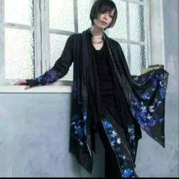 civarize V계 락 드레이프 꽃무늬 새상품급 가디건q