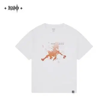 원신 요이미야 실루엣 디자인 T셔츠 화이트 XL 사이즈